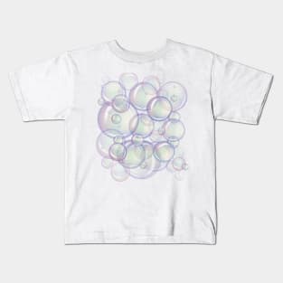 Pastel Bubbles Design Kids T-Shirt